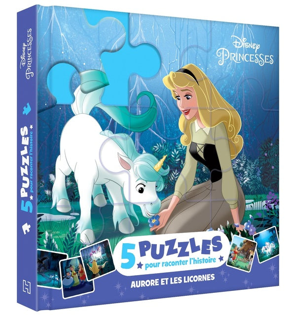 Disney Princesses : 5 puzzles pour raconter l'histoire : Aurore et les licornes