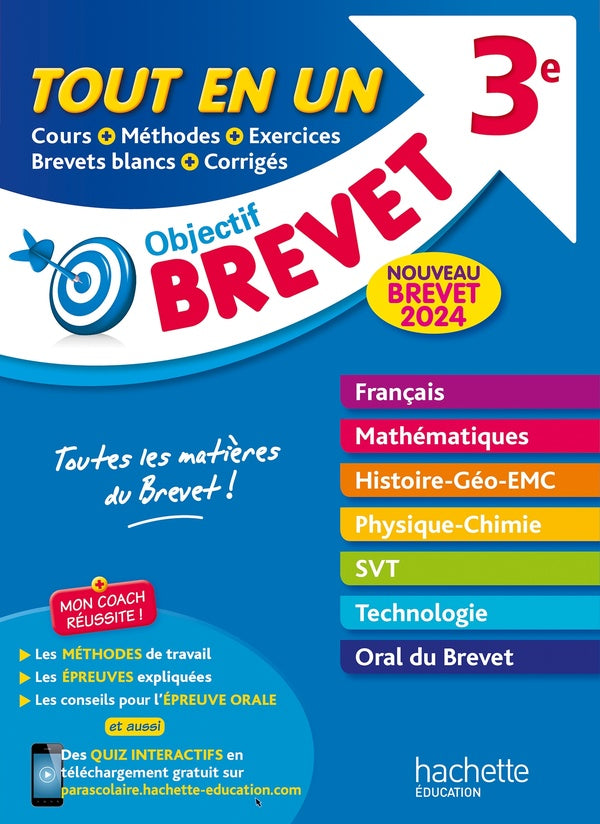 Objectif brevet : tout-en-un ; 3e (édition 2024)