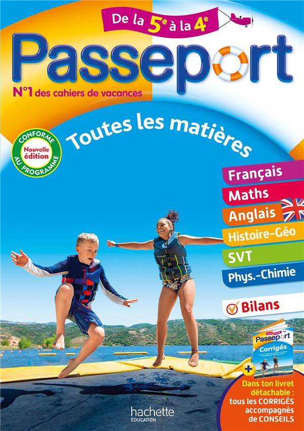 Passeport : Toutes les matières ; De la 5e à la 4e