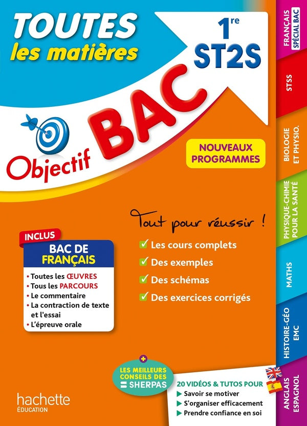 Objectif bac : toutes les matières ; 1re ST2S