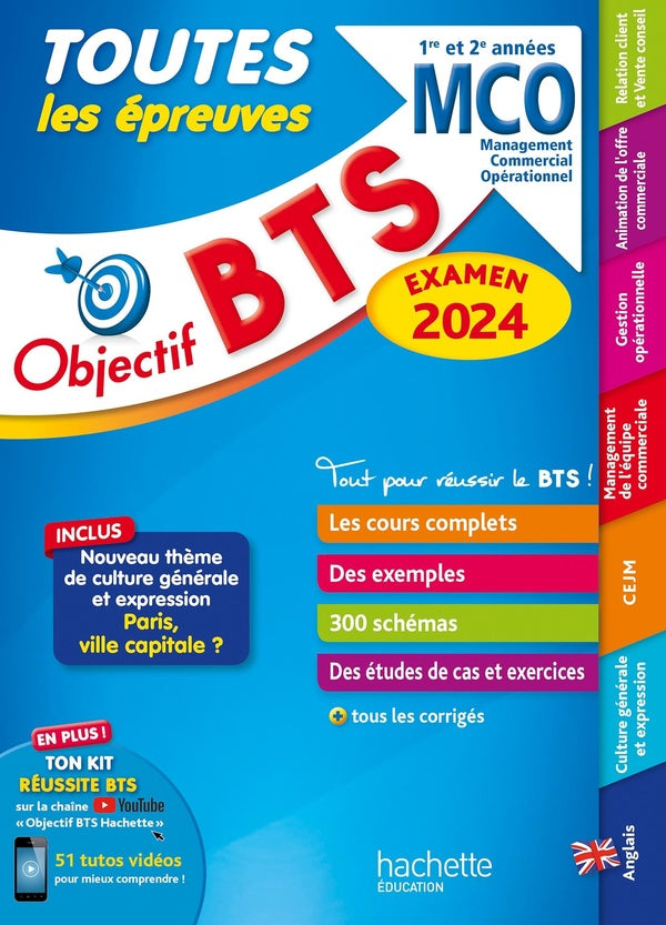Objectif BTS : toutes les épreuves ; BTS MCO, 1re et 2e années