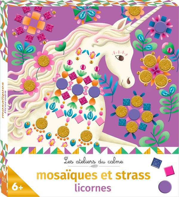Les ateliers du calme : mosaïques et strass : licornes
