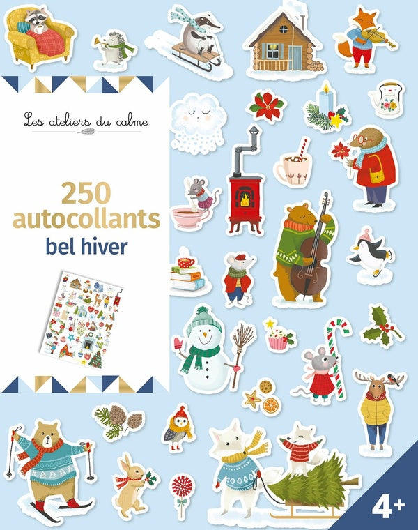 Les ateliers du calme : 250 autocollants : bel hiver