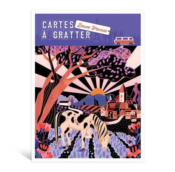 Les ateliers du calme : Cartes à gratter : Douce France