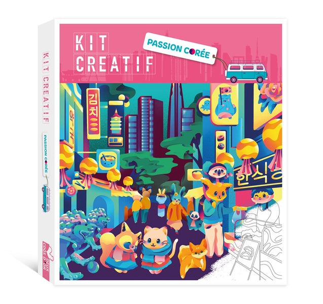 Les ateliers du calme : Kit créatif : Passion Corée