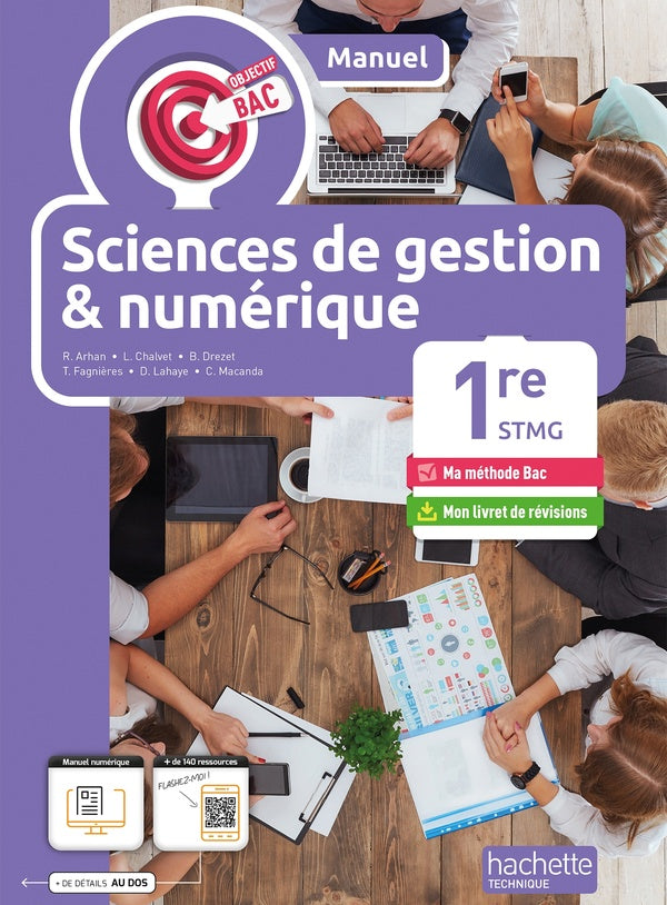 Objectif bac : Sciences de gestion et Numérique ; 1re STMG ; Manuel