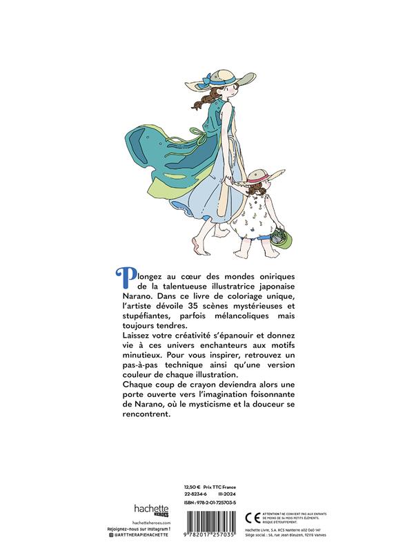 Art thérapie : Les mondes oniriques de Narano : Livre de coloriage