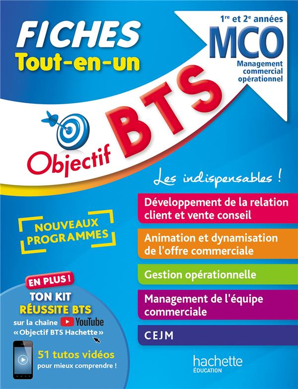 Objectif BTS : MCO 1re et 2e années ; Fiches tout-en-un