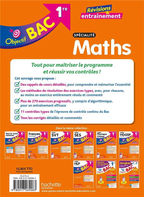 Objectif bac : Spécialité Maths ; 1re ; Révisions & entraînement