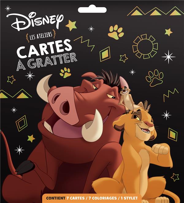 Les ateliers Disney : Cartes à gratter ; Animaux