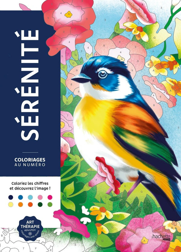 Art thérapie : Coloriages au numéro : Sérénité
