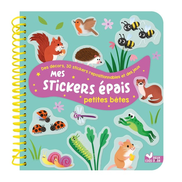 Mes stickers épais : Petites bêtes