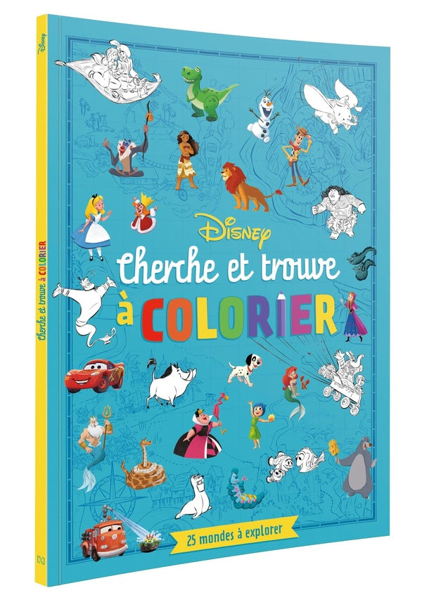 Cherche et Trouve à colorier : 25 mondes à explorer