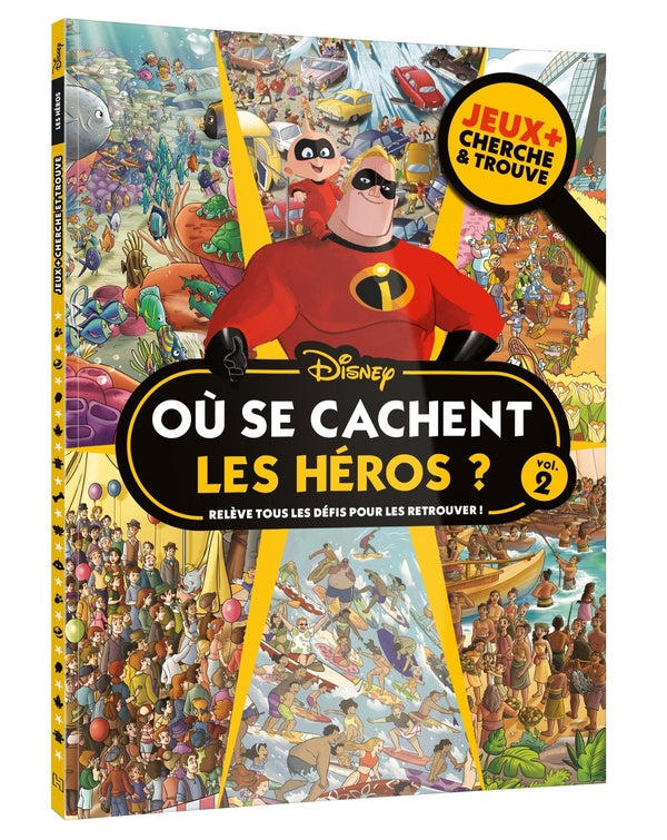 Où se cachent les héros ? Tome 2 ; Jeux + Cherche et trouve