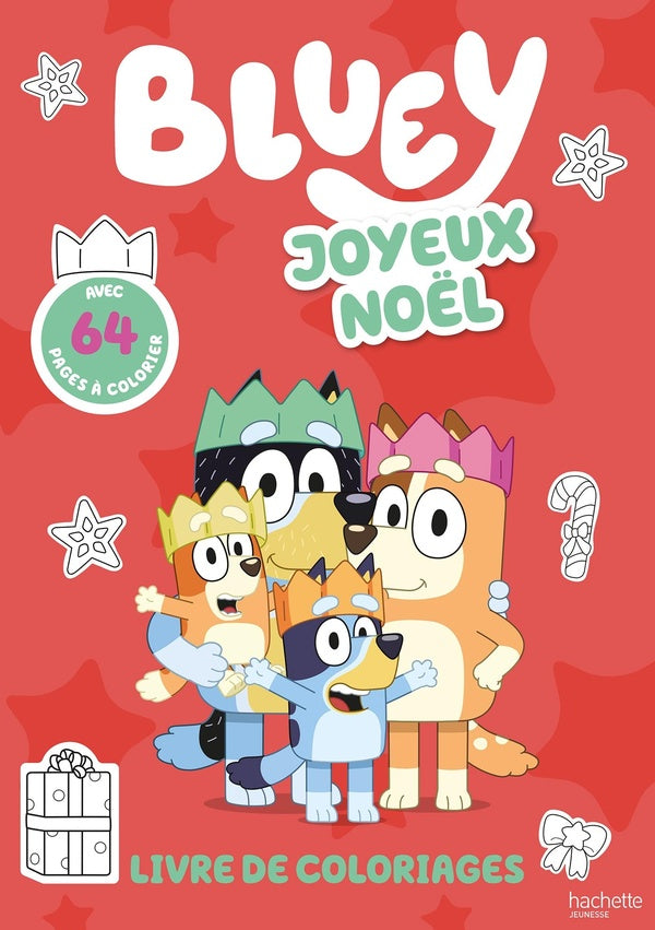 Bluey : Joyeux Noël : Livre de coloriages