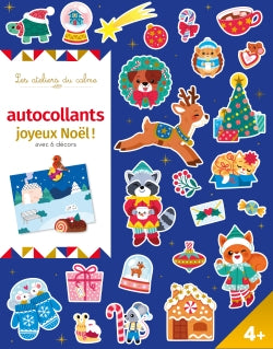 Les ateliers du calme : Autocollants : Joyeux Noël ! avec 6 décors