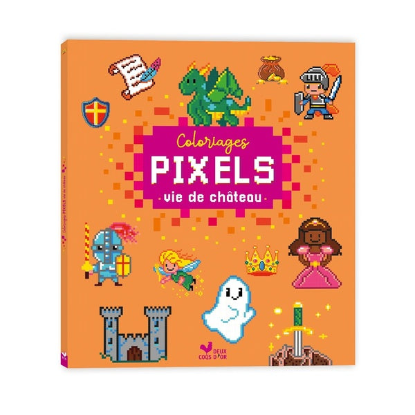 Les ateliers du calme : Coloriages pixels : Vie de château