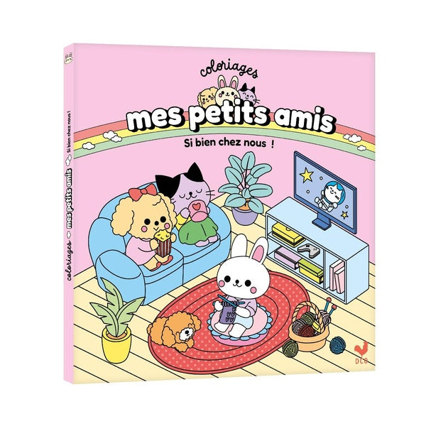 Coloriages mes petits amis : Si bien chez nous !