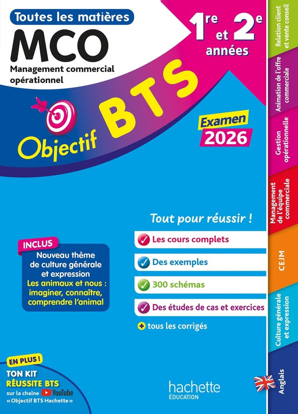 Objectif BTS : Toutes les matières ; BTS MCO, 1re et 2e années (édition 2026)