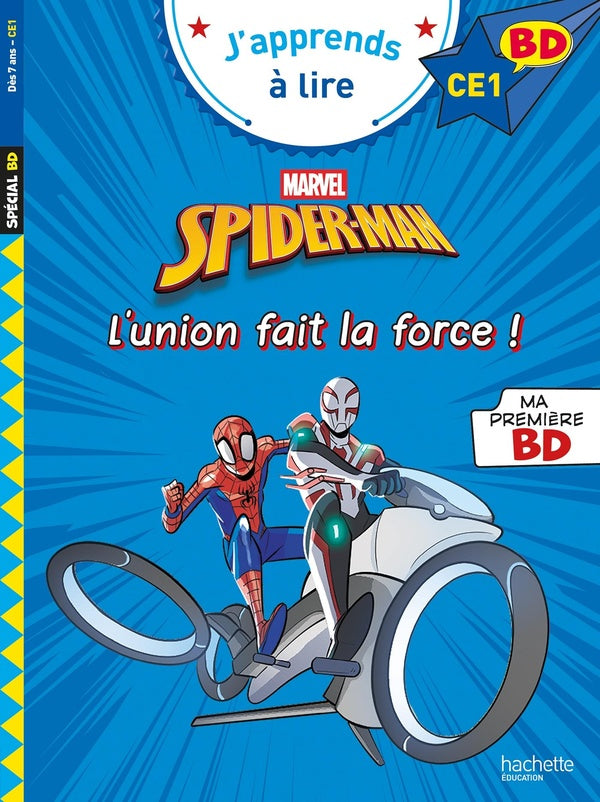 J'apprends à lire : Disney BD ; CE1 ; Spider-Man : L'union fait la force !