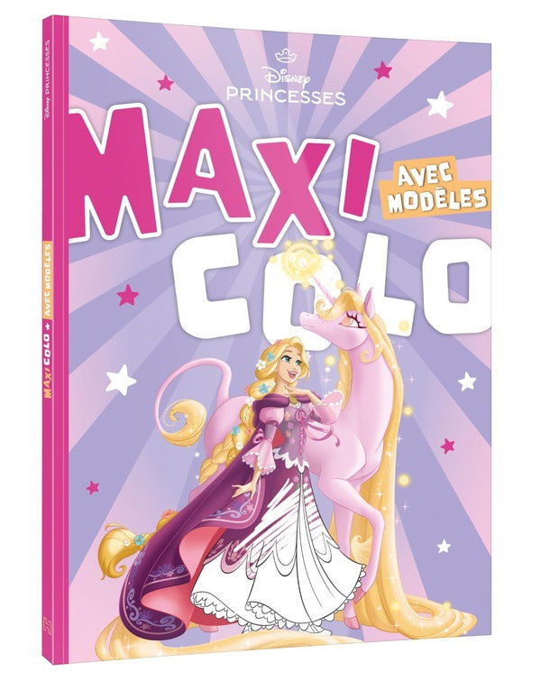 Maxi colo avec modèles : Disney Princesses : Spécial Licornes