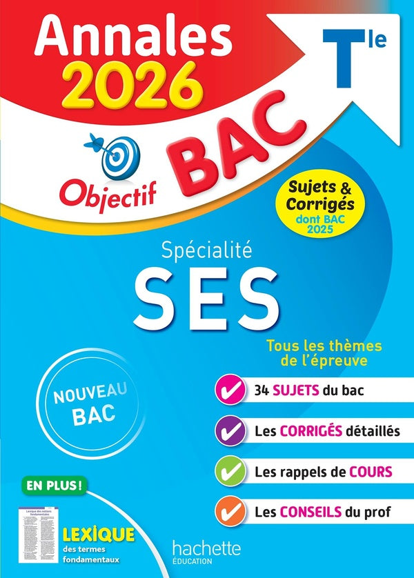 Annales bac ; sujets et corrigés : Spécialité SES ; Terminale (édition 2026)