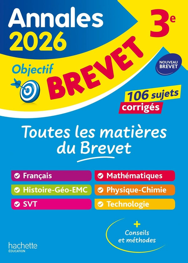 Annales brevet : Tout-en-un ; 3e ; Sujets et corrigés (édition 2026)