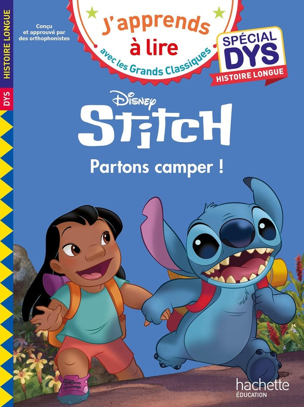 J'apprends à lire avec les grands classiques Disney : Stitch : Partons camper ! Spécial DYS - Histoire longue