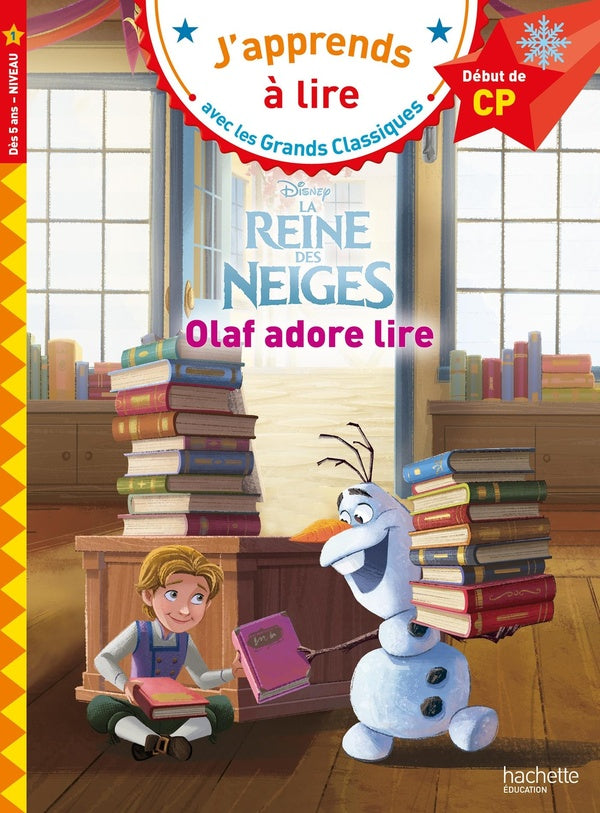 J'apprends à lire avec les grands classiques Disney : CP Niveau 1 ; La Reine des Neiges : Olaf adore lire
