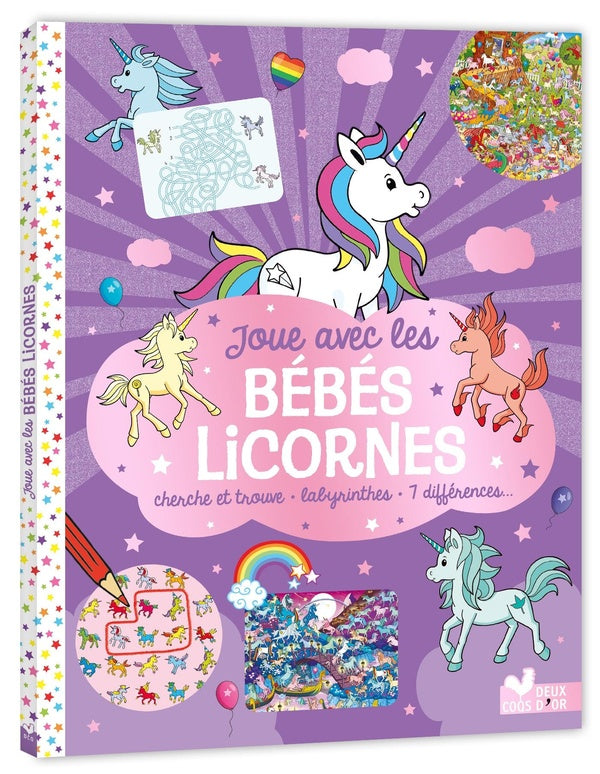 Cherche et trouve : Joue avec les bébés licornes