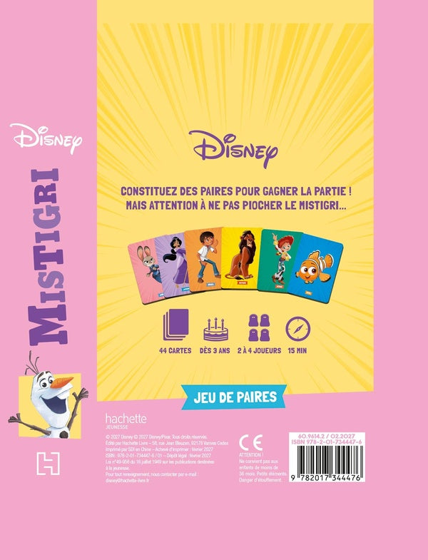 STITCH - Jeu de cartes - Mistigri - Disney