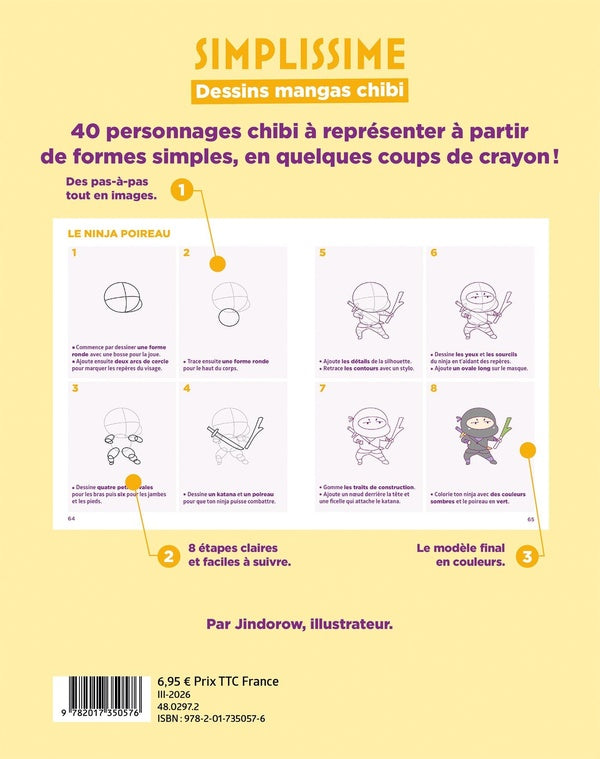 Simplissime : 40 pas-à-pas : Dessins mangas chibi