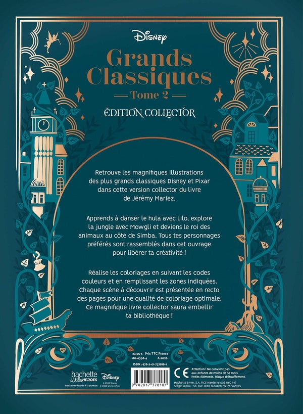 Atelier créatif ; Coloriages mystères : Grands classiques Disney Tome 2