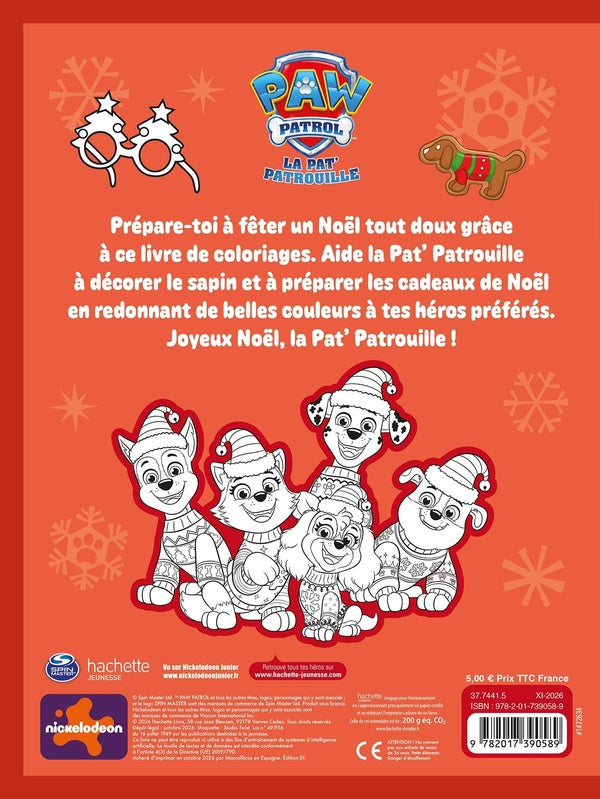 La Pat'Patrouille : Un Noël tout doux : Livre de colo
