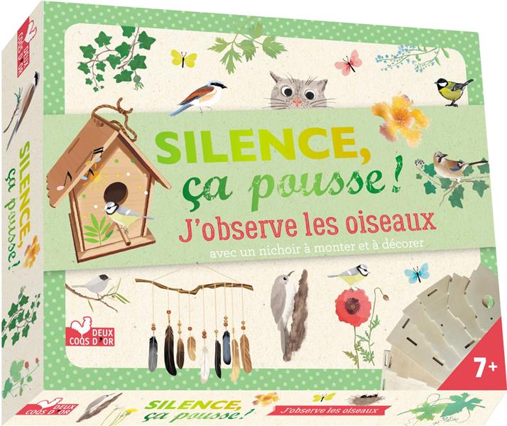 Silence ça pousse ma cabane à oiseaux ; coffrets avec accessoires