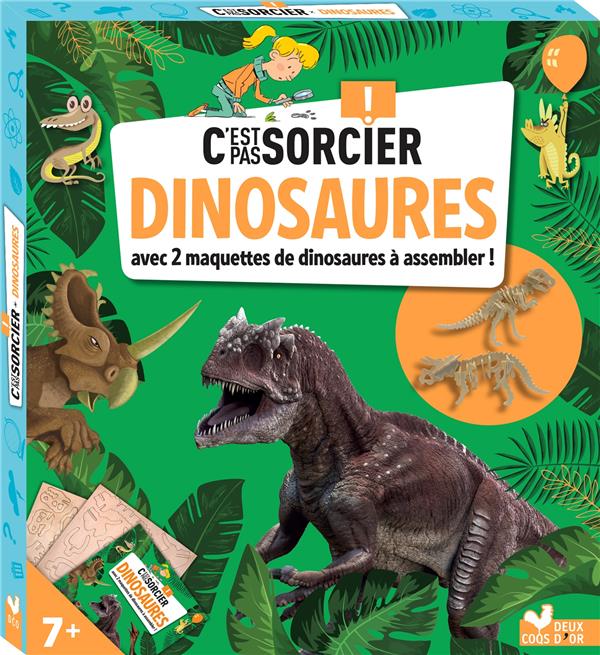 C'est pas sorcier les dinosaures ; boîte avec accessoires