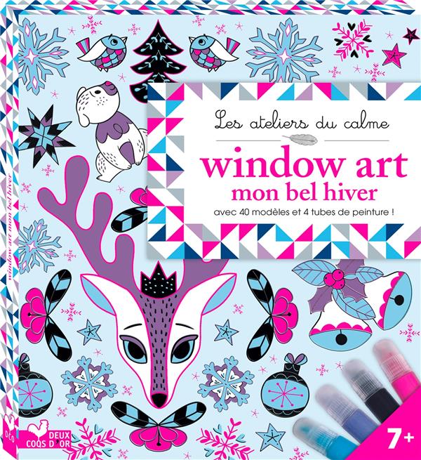 Les ateliers du calme : window art mon bel hiver ; boîte avec accessoires
