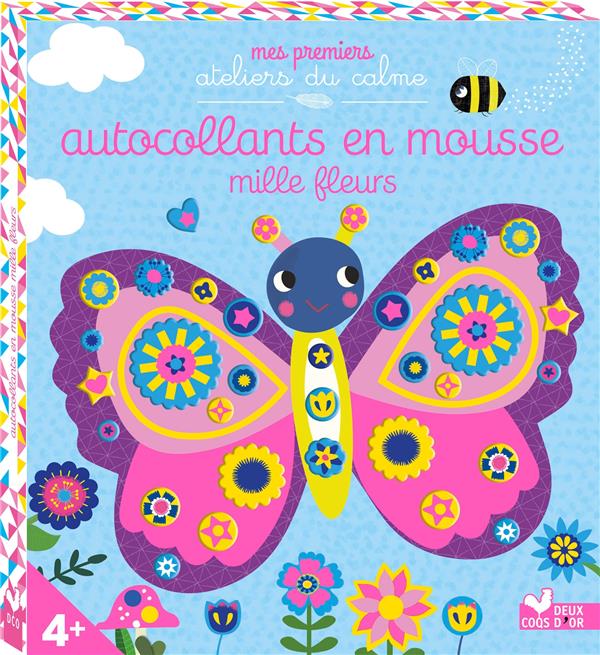 Autocollants en mousse mille fleurs ; boîte avec accessoires