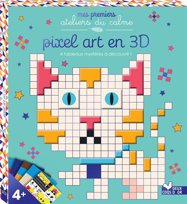 Autocollants mystères en 3D ; boîte avec accessoires