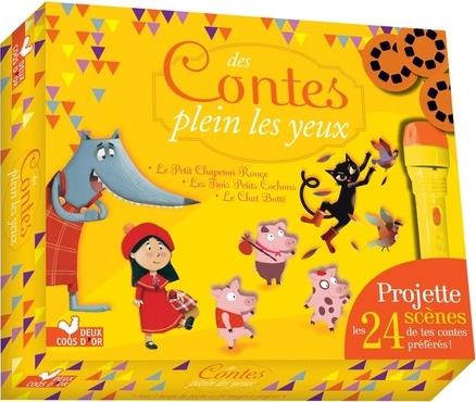 Des contes plein les yeux ; coffret avec lampe