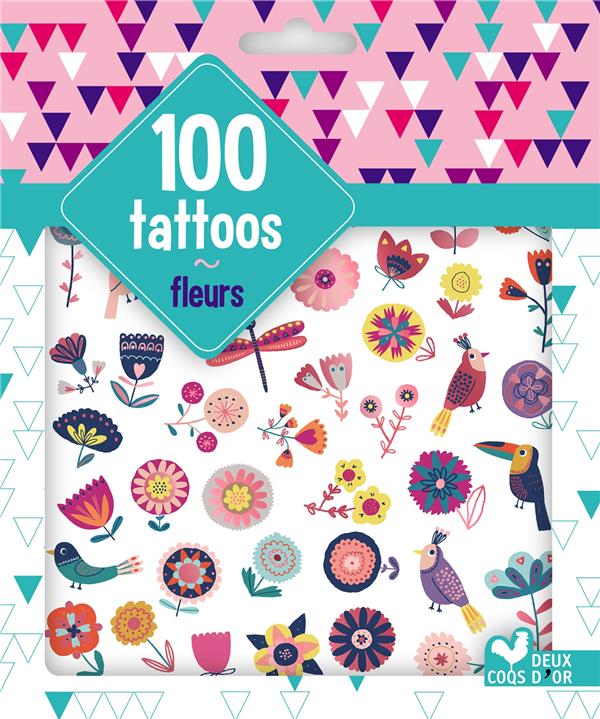 GOMMETTES : 100 tatoos fleurs