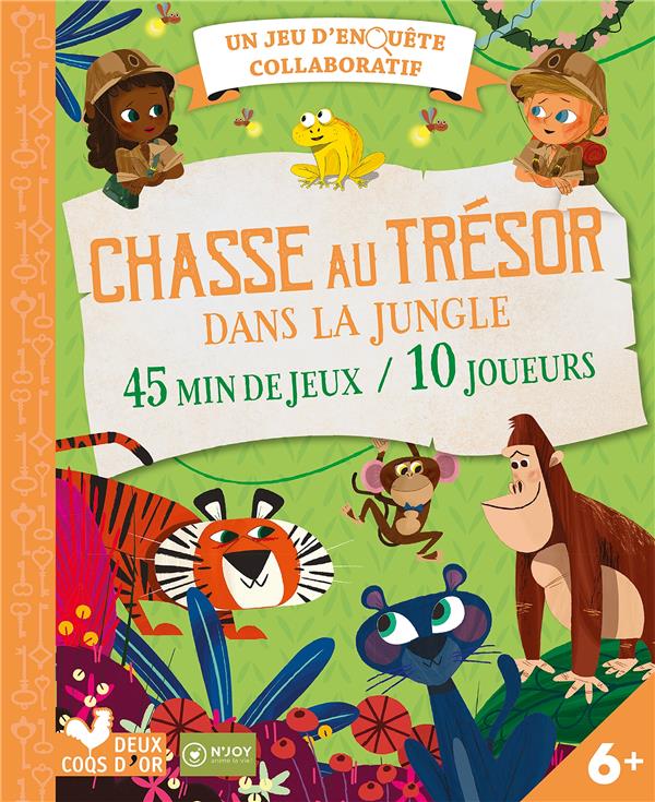 Chasse au trésor dans la jungle ; un jeu d'enquête collaboratif ; 45 min de jeux / 10 joueurs