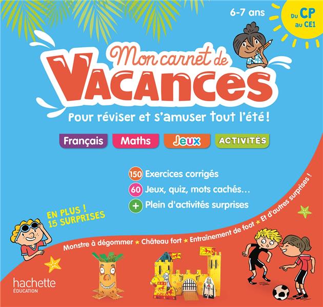 Mon carnet de vacances ; du CP au CE1