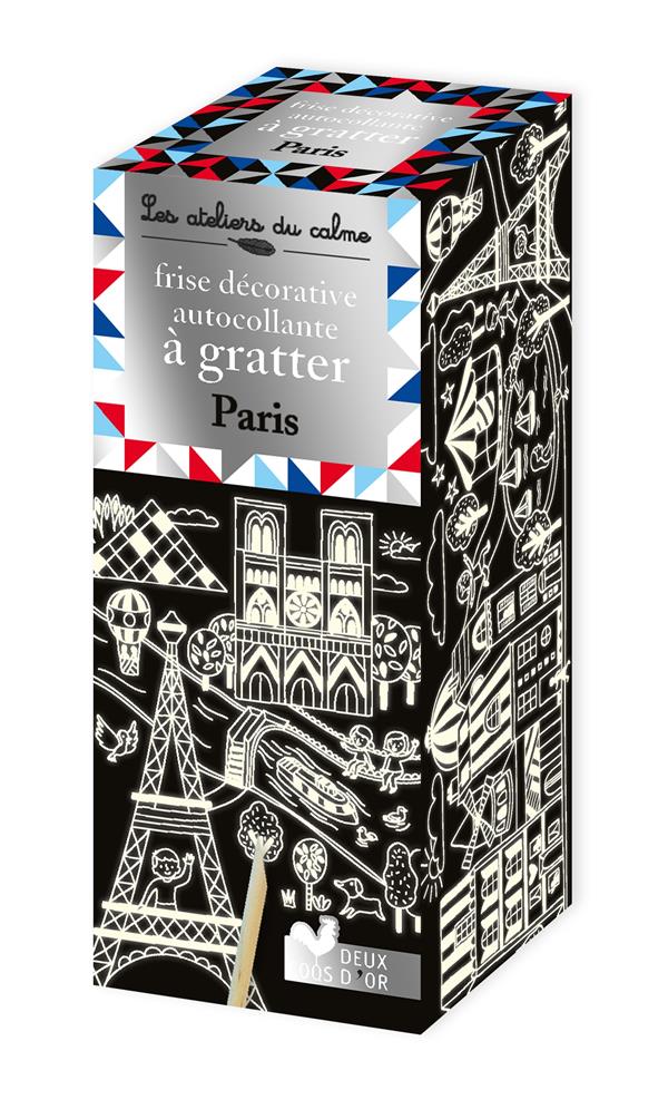 Les ateliers du calme : frise décorative autocollante à gratter ; Paris