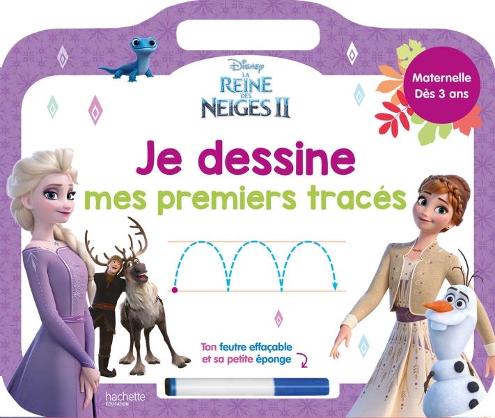 La Reine des Neiges 2 ; ardoise je dessine mes premier tracés