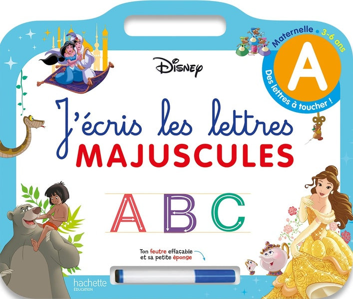 Ardoise j'écris les lettres majuscules