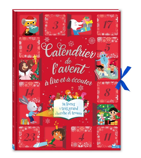 Calendrier de l'avent à lire et à écouter : 24 livres, 1 très grand cherche et trouve