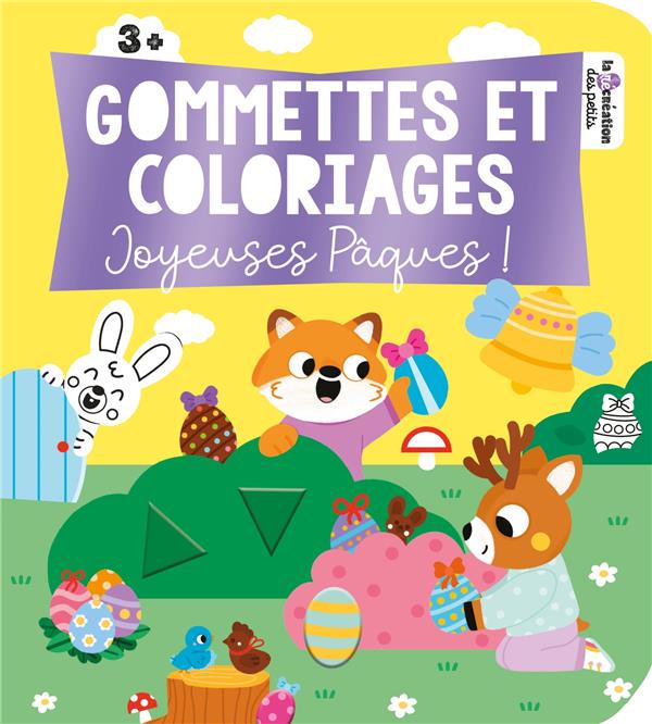 Gommettes et coloriages : Joyeuses Pâques !