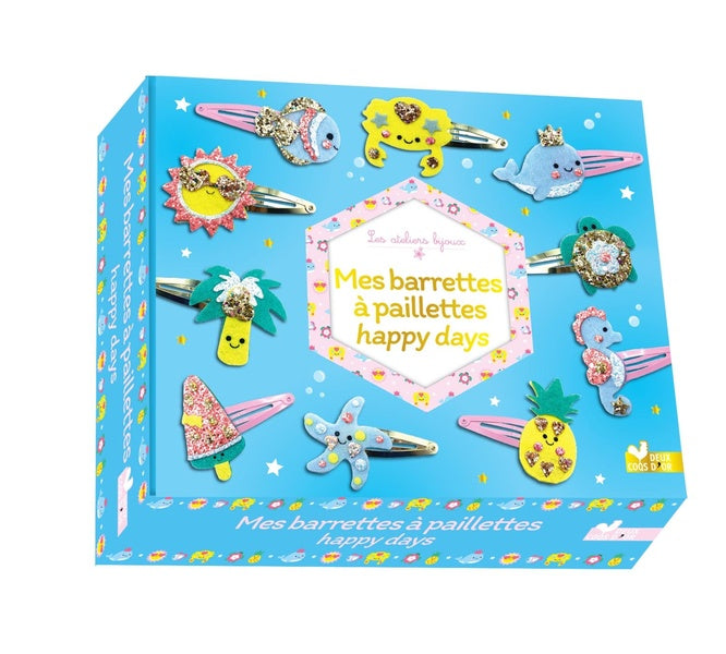Mes barrettes à paillettes : Happy days