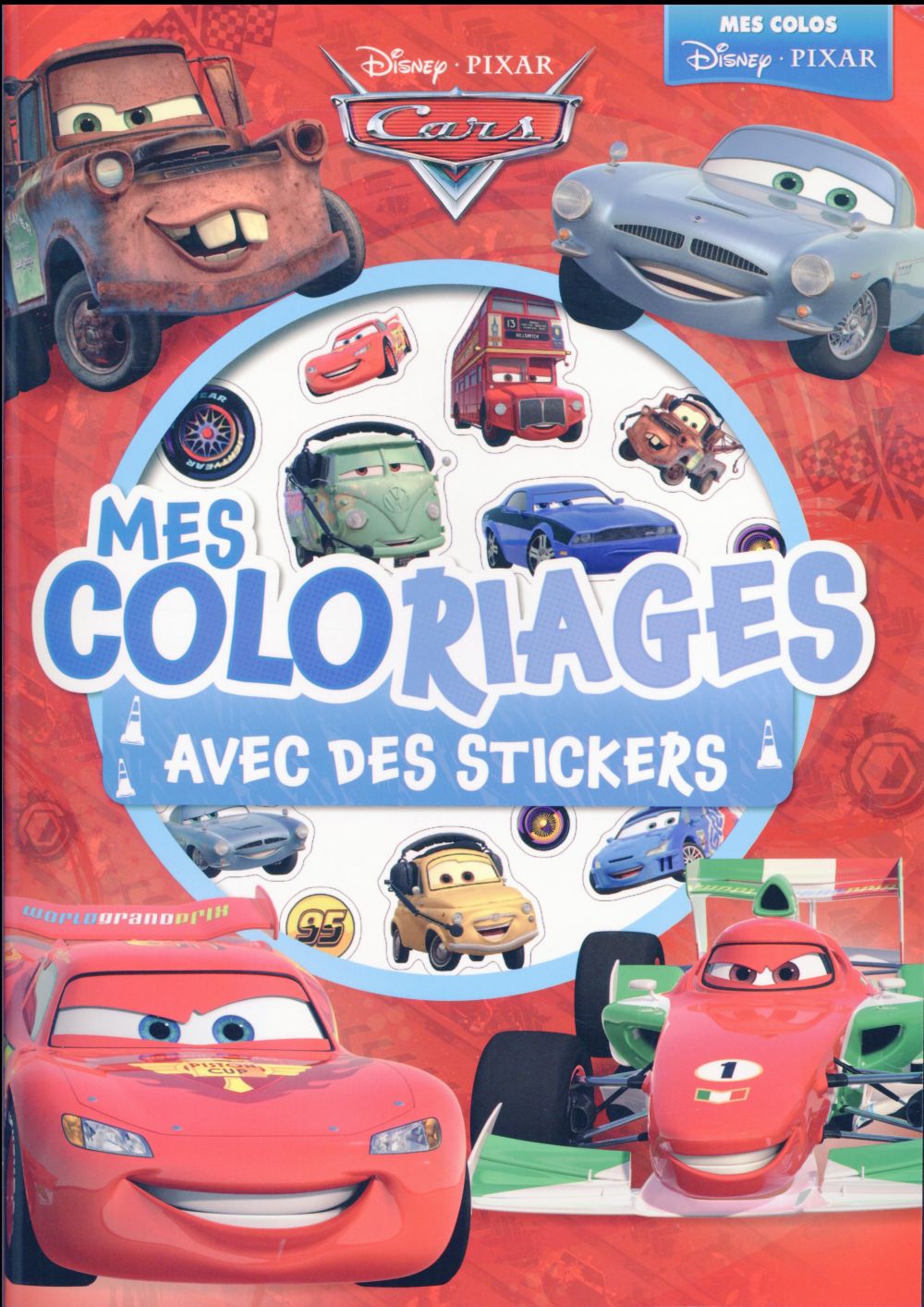 Cars : mes coloriages avec des stickers